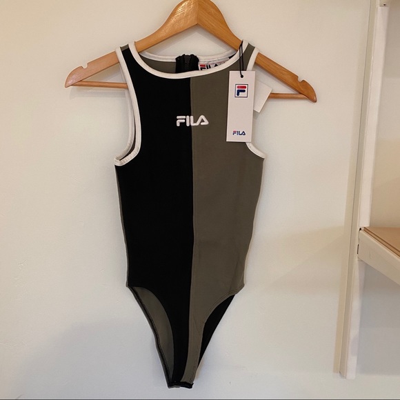 Fila Manon Bodysuit black olive colorblock - Picture 6 of 8